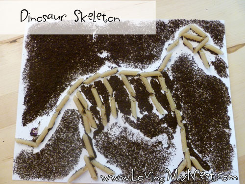 Dinosaur Skeleton Craft